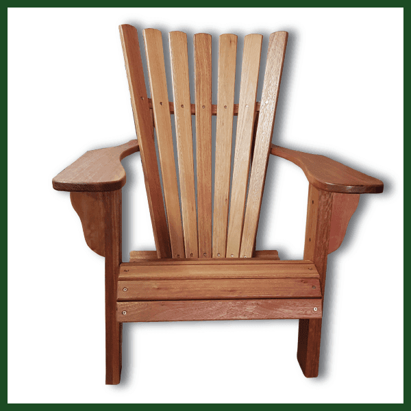 Tall Adirondack Saligna Wood Chair