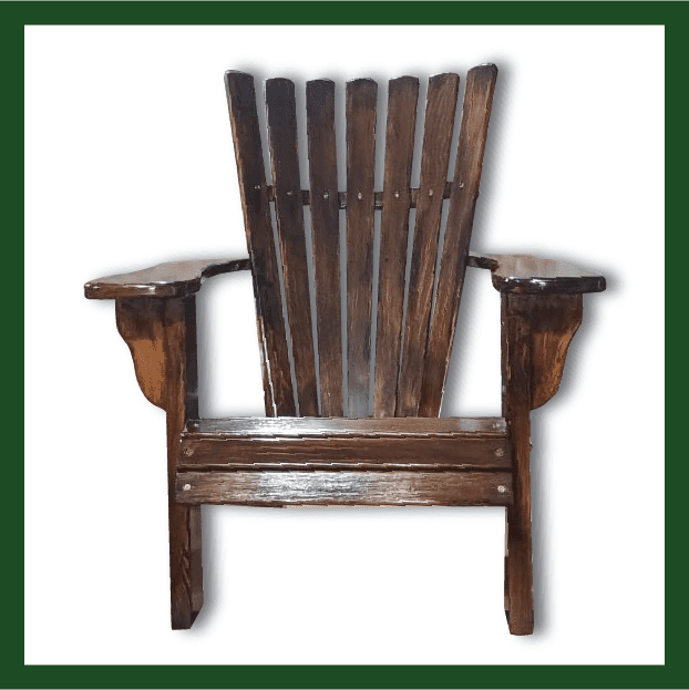 Tall Adirondack Oregon Pine Stained / Painted Chair